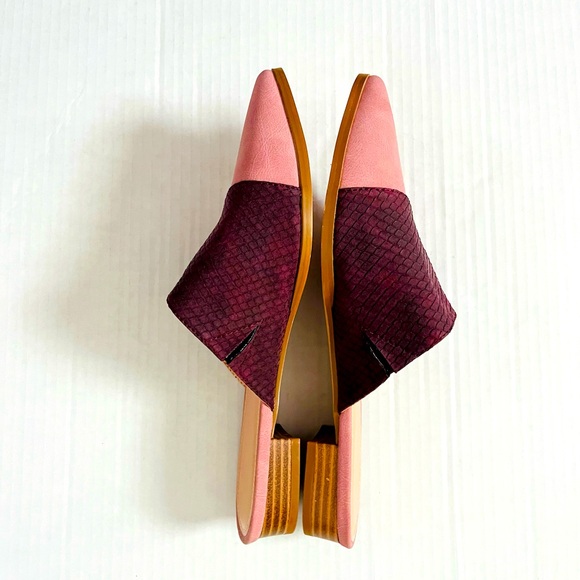 Beautiful Mauve & Plum Mules - Picture 5 of 7